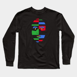 Fractured portrait - Matthew Long Sleeve T-Shirt